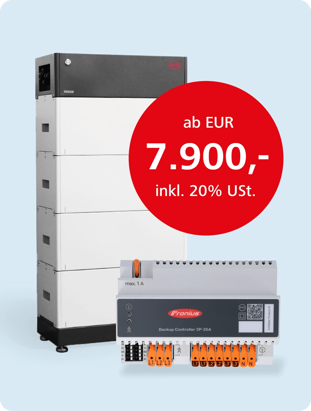 BYD Batteriespeicher mit Notstromlösung